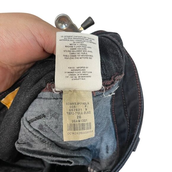 Pilcro And The Letterpress By Anthropologie Jeans Sz 26 Denim Pockets Zip Ankle - Picture 8 of 12